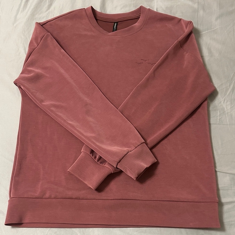Brand new lazy pants Women's Dusty Pink Crew Neck Sweatshirt